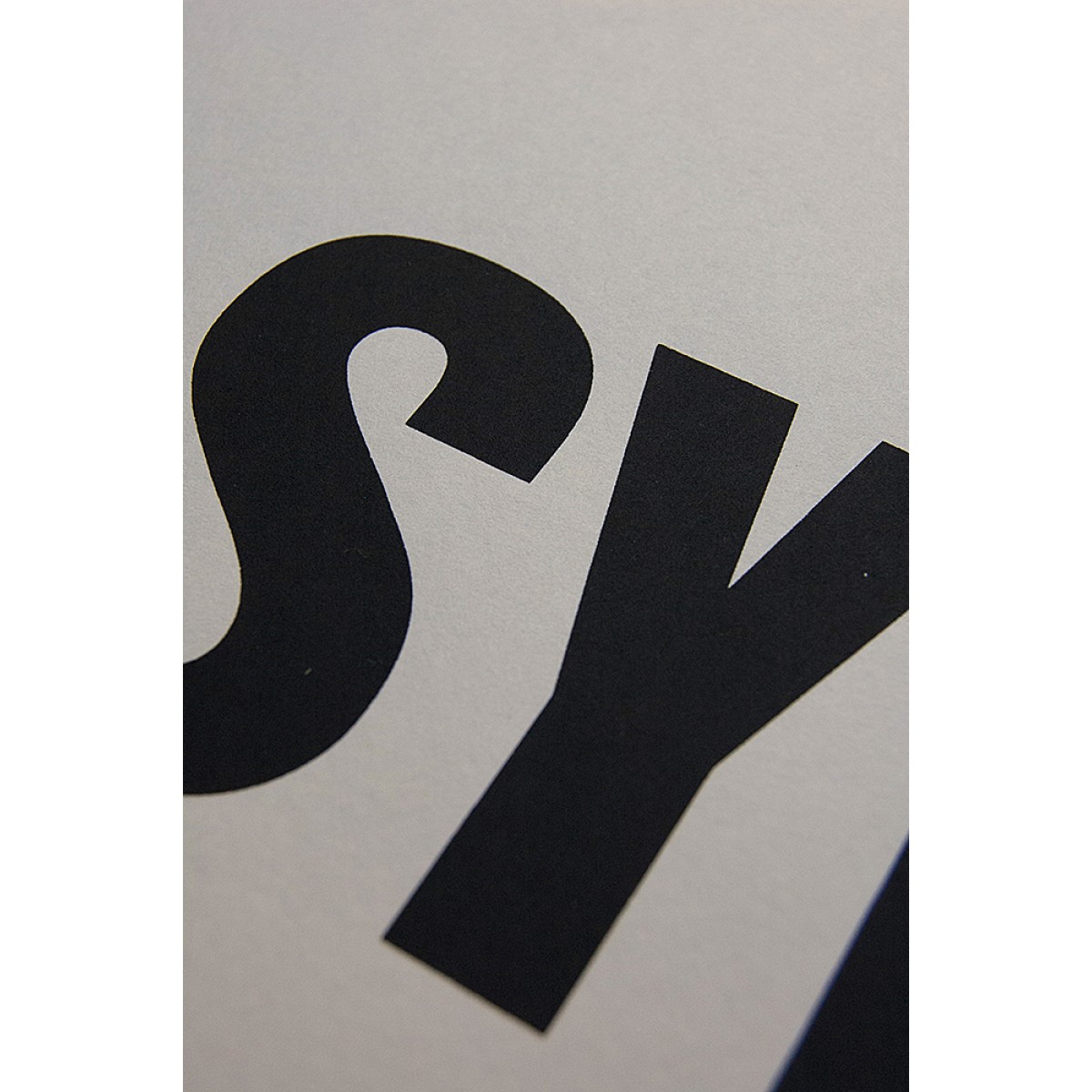 Buchstabenort Sylt Stadtteile-Poster Typografie Siebdruck