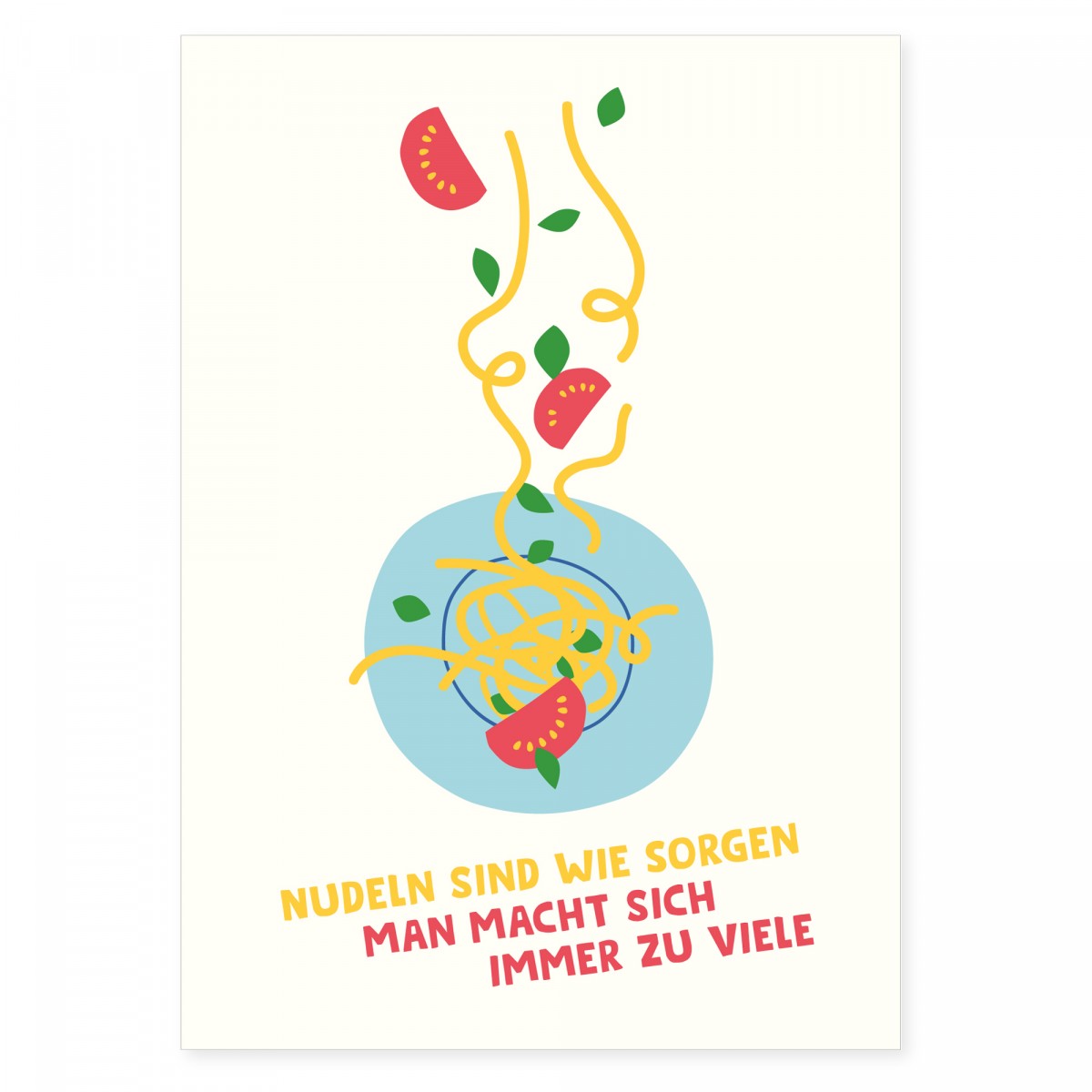 6er Set Postkarten mit Spruch aus Recyclingpapier