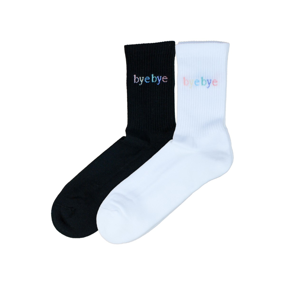 bye bye Rainbow Socken – schwarz – fair produziert in Deutschland
