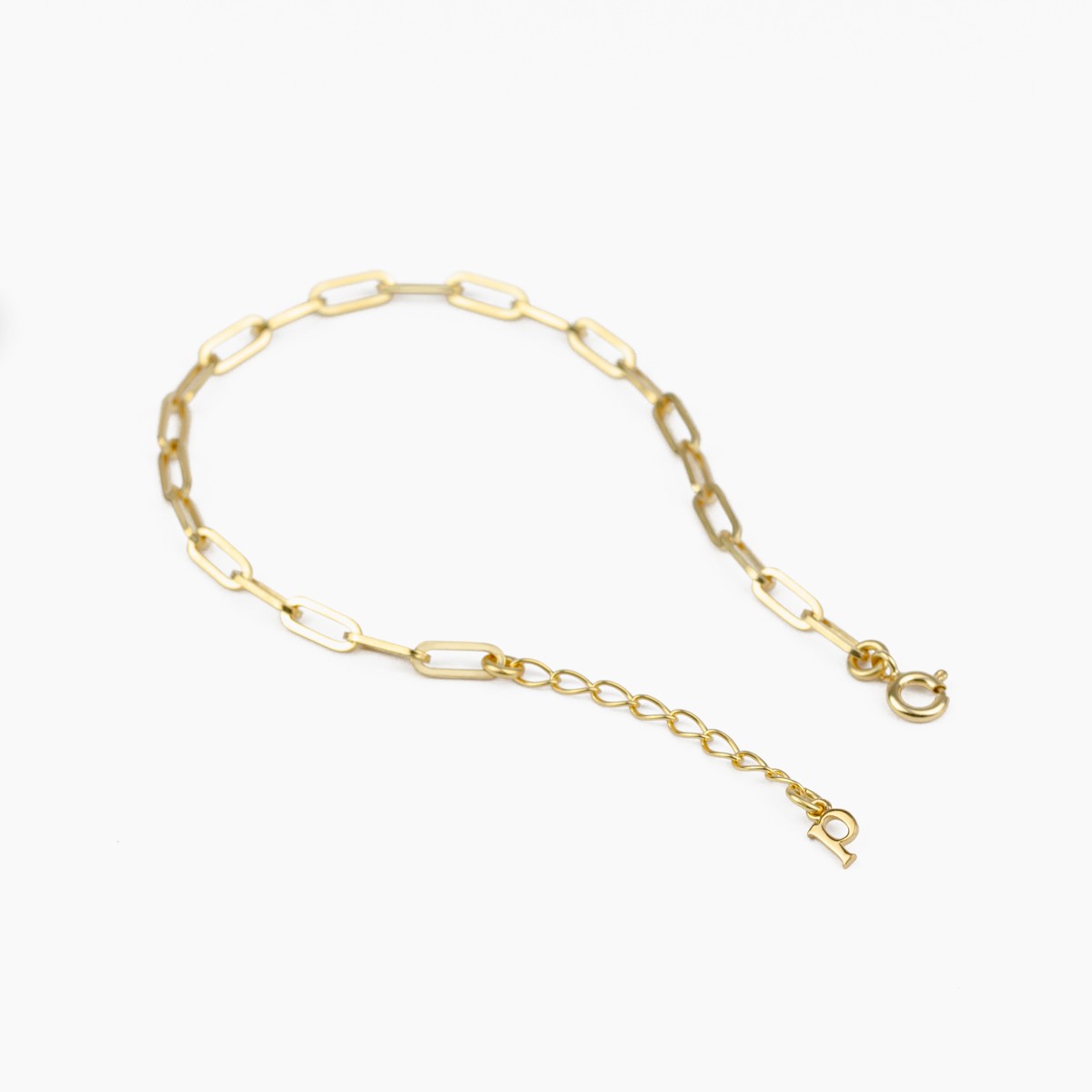 Bettelarmband mit Wolken Charm Anhänger aus Gold Vermeil  | Paeoni Colors