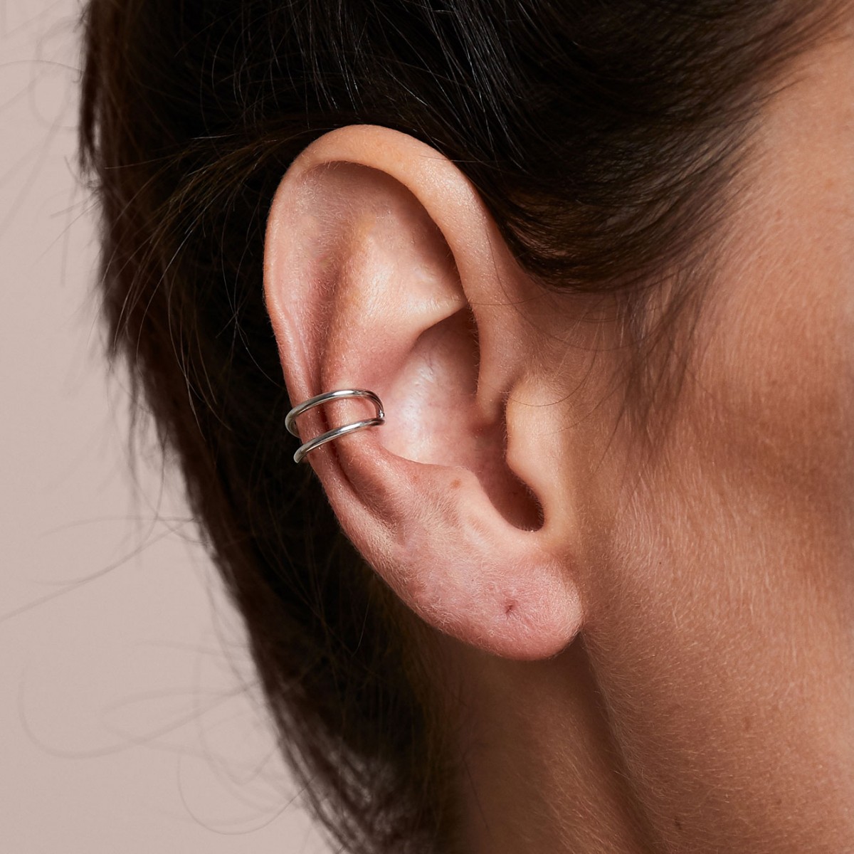 lunar earcuff - 925 Sterlingsilber 18k goldplattiert