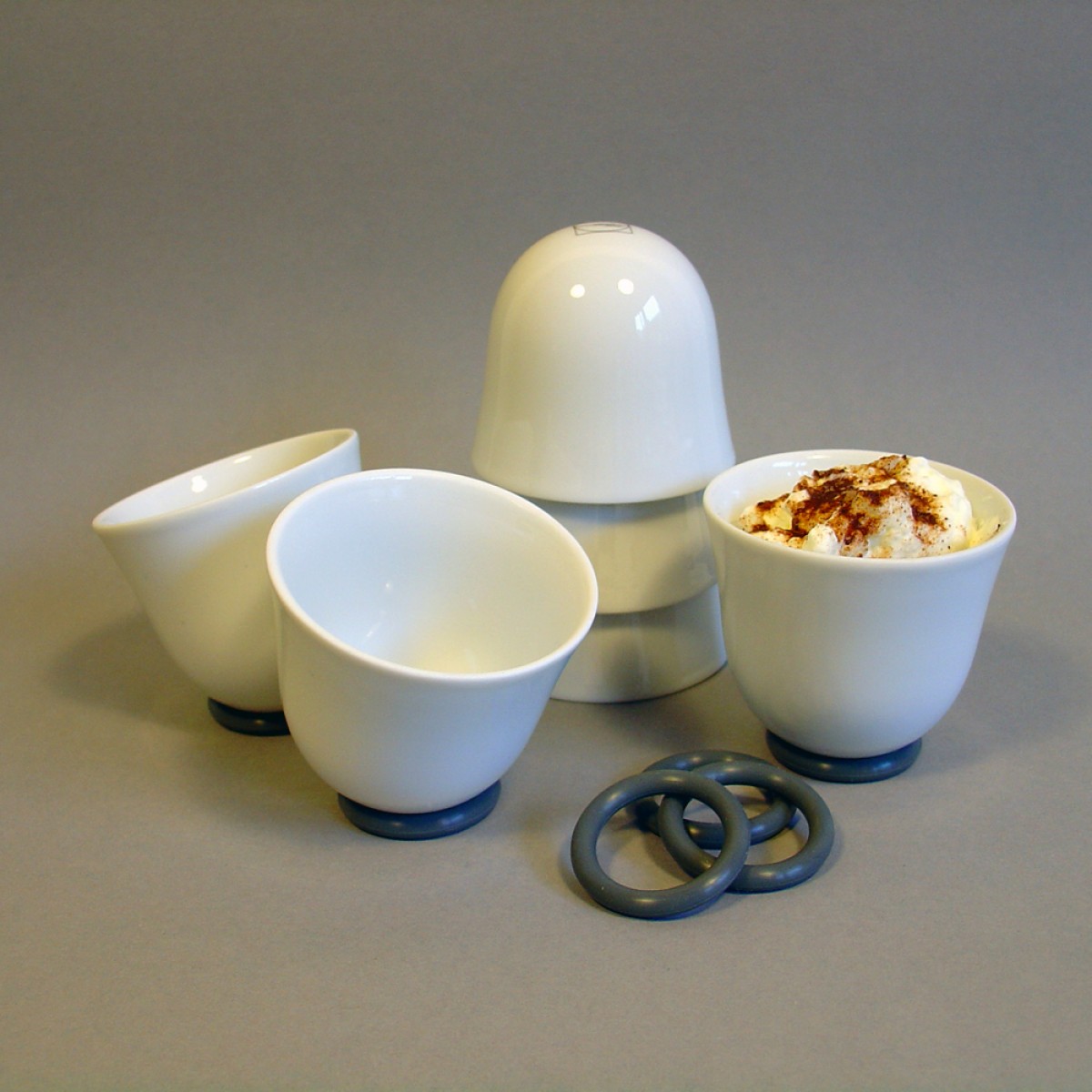 Set YOU Espresso glasiert,
6 Stück