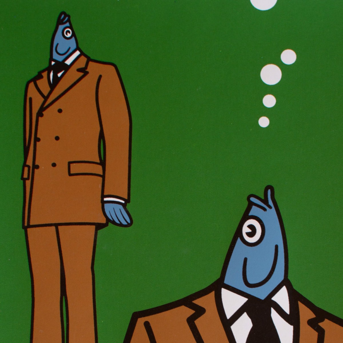Print now - Riot later ● Fish Couple Siebdruck