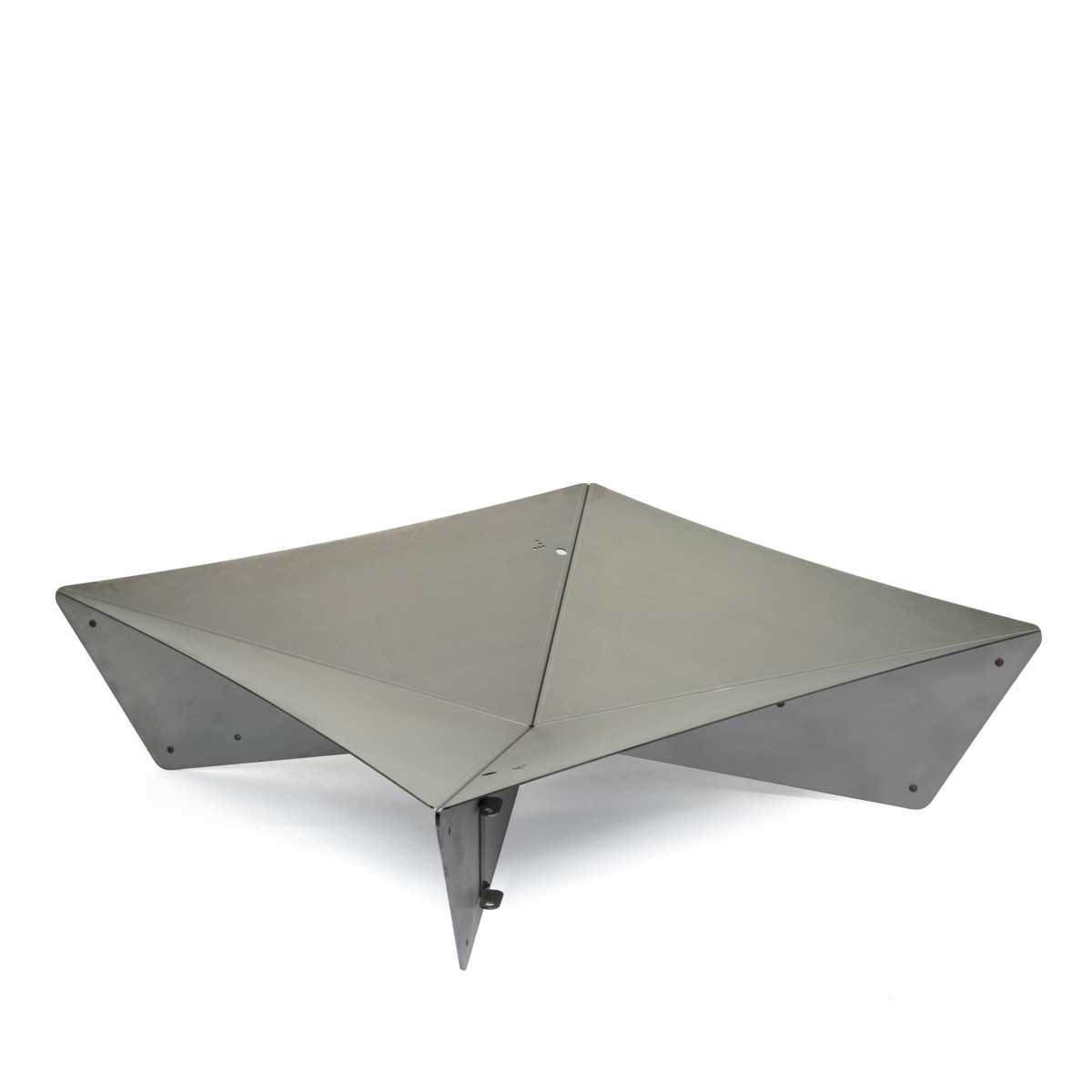 Keilbach Feuerschale fluxus 80 x 80 x 22 cm, 3mm dickem wetterfestem Stahl, kein Verzug, fertig montiert, einzigartige Rostoptik