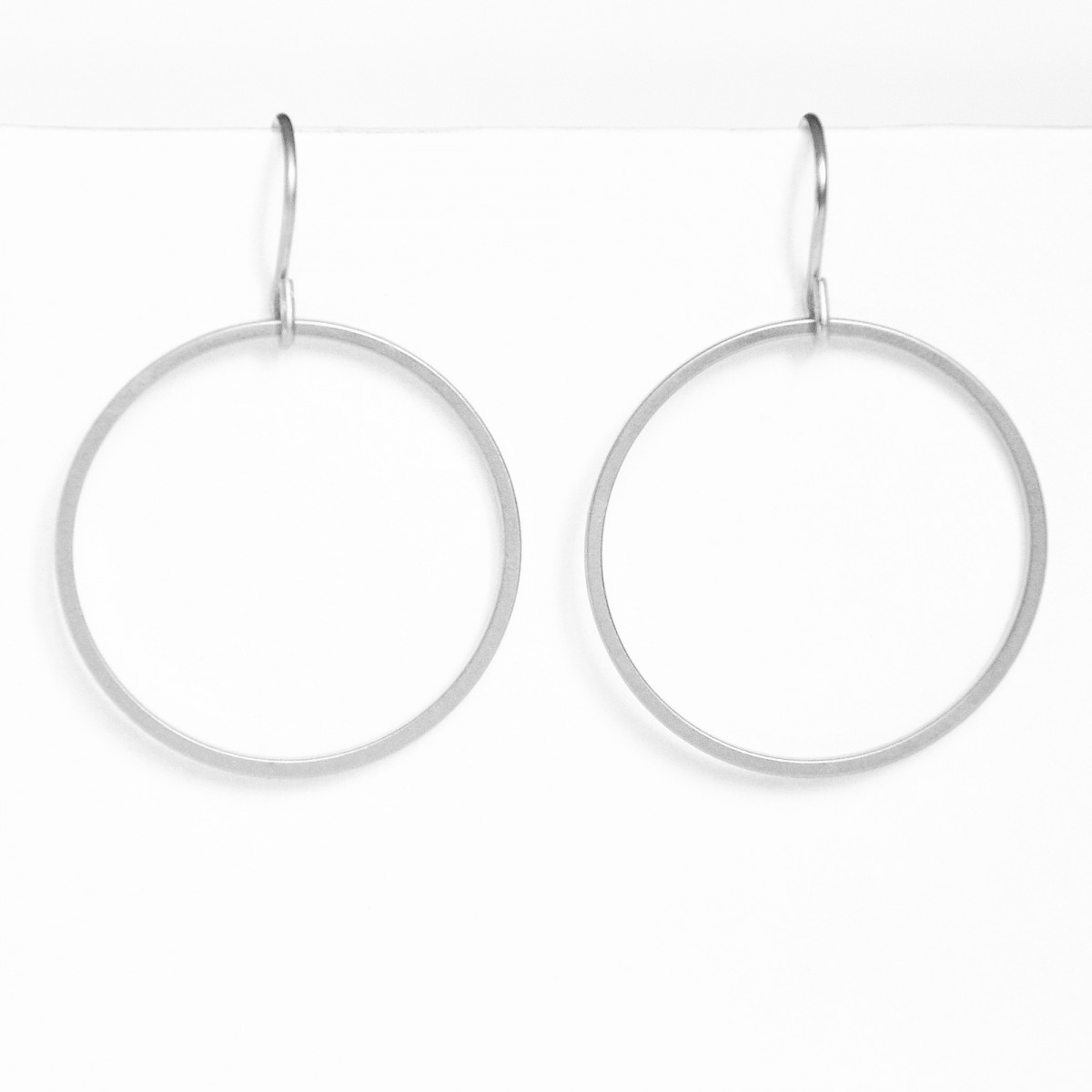 nahili OHRRINGE "shapes" minimal weißgold nickelfrei