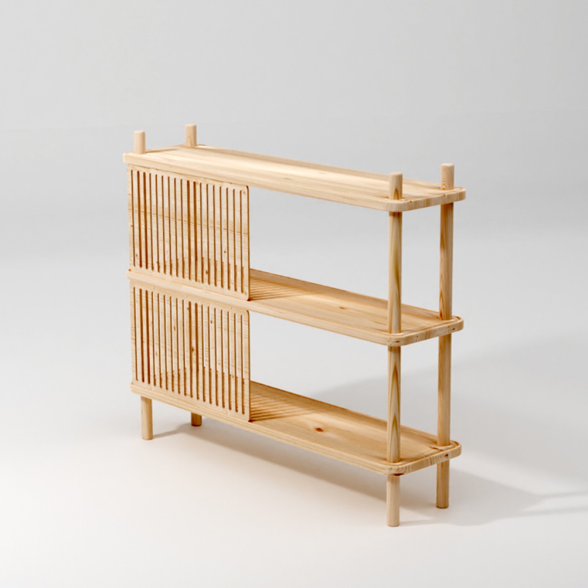 halblang | Sideboard | Regal „Blendend 2“ | Streifen Muster