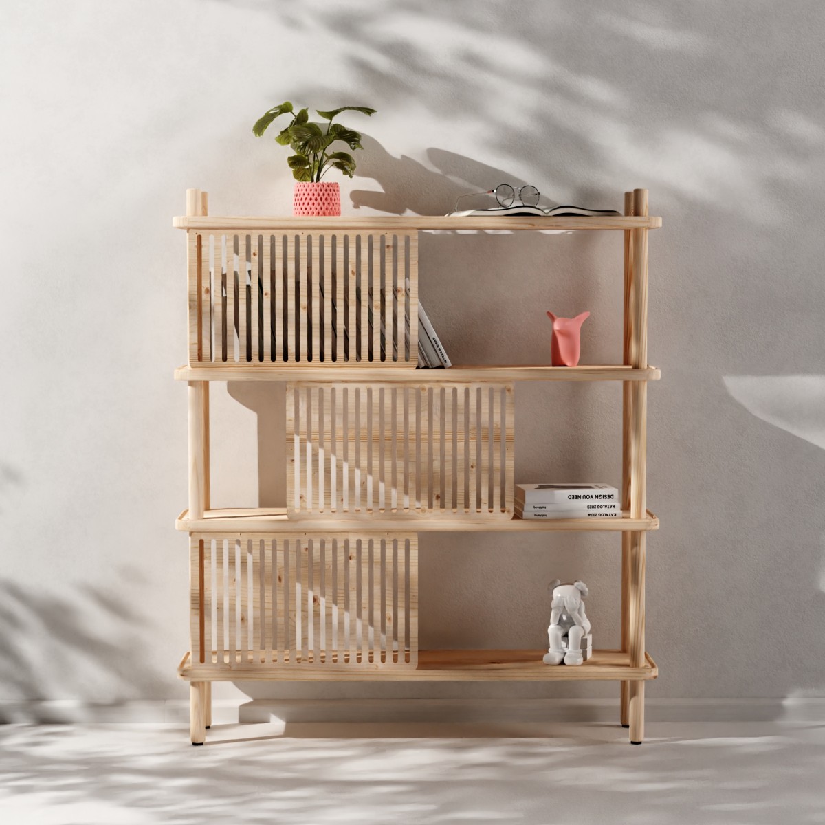 halblang | Regal „Blendend 3“ | Streifen Muster