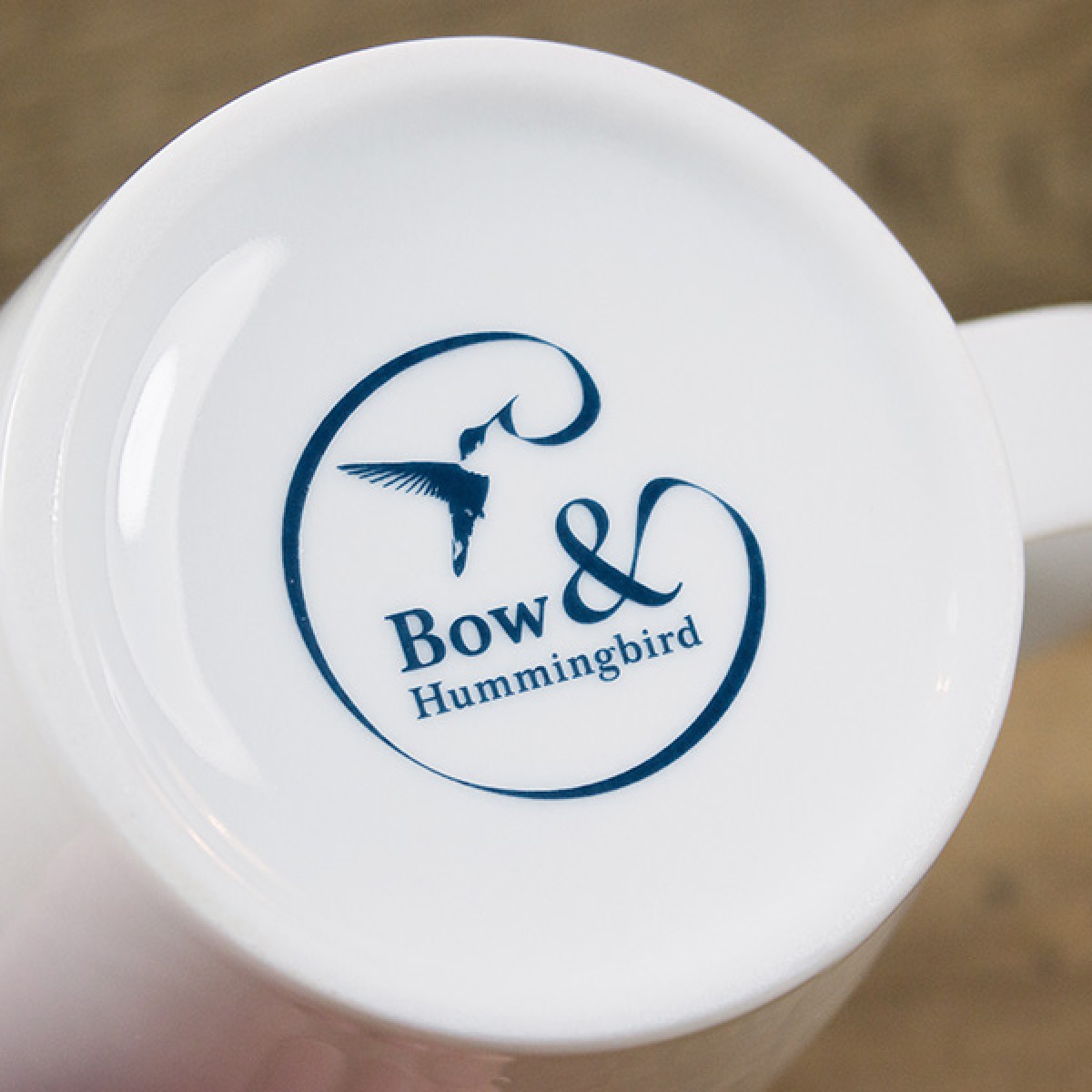 Bow & Hummingbird Großer Porzellanbecher "Bring mich ans Meer"