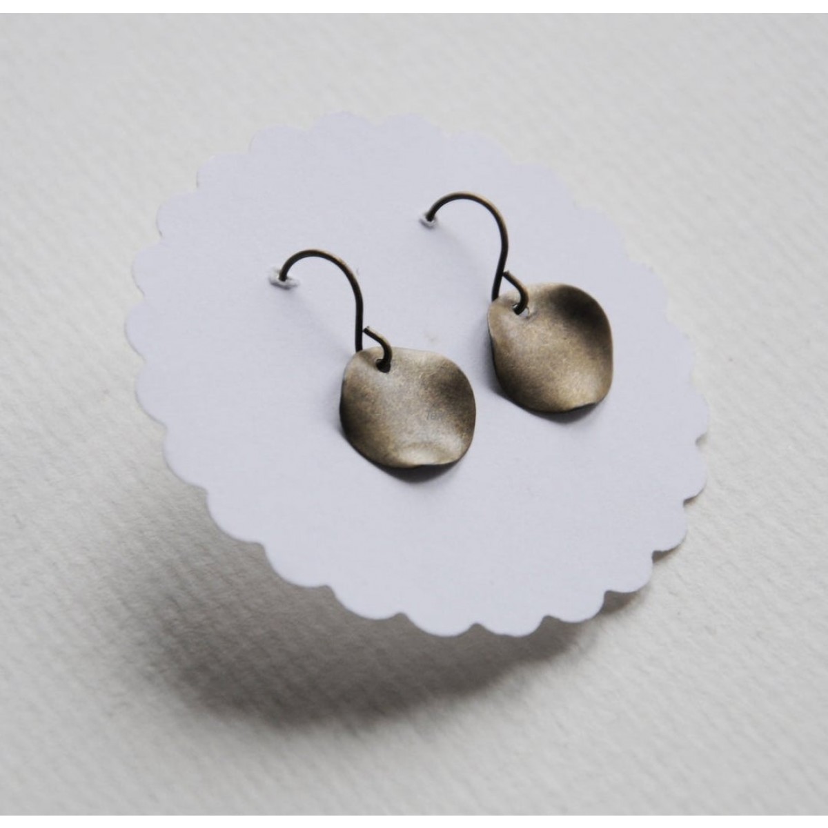 nahili OHRRINGE "DOT" minimal Bronze nickelfrei altgold