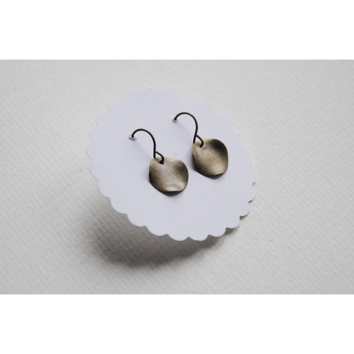 nahili OHRRINGE "DOT" minimal Bronze nickelfrei altgold