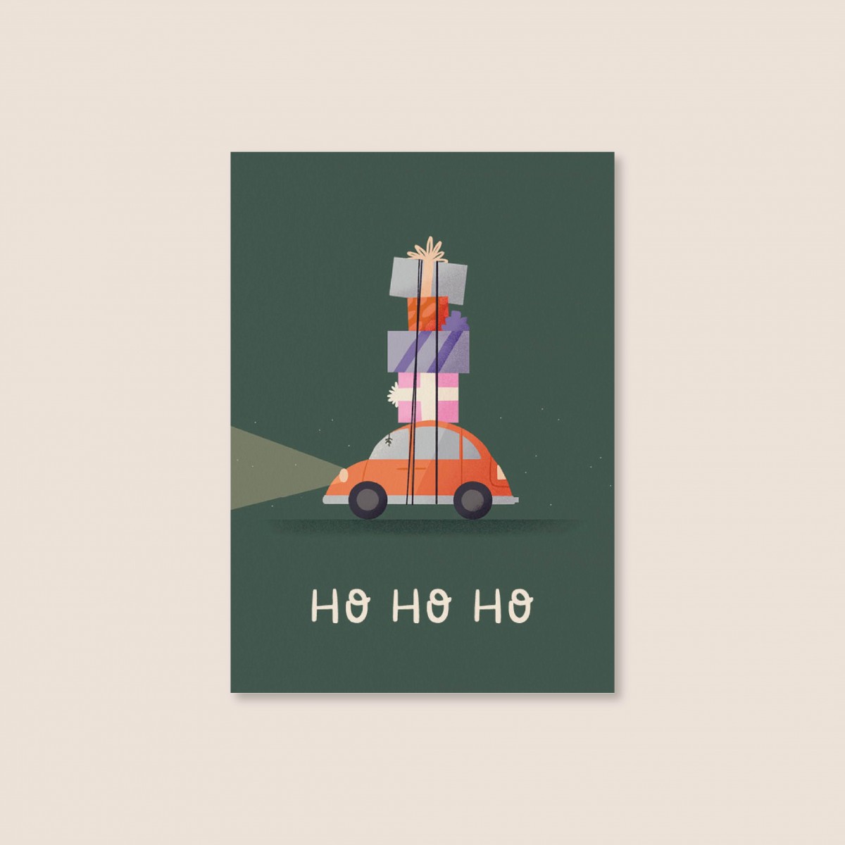 Geschenkeauto / Postkarte A6 / Svea Hansohn Illustration