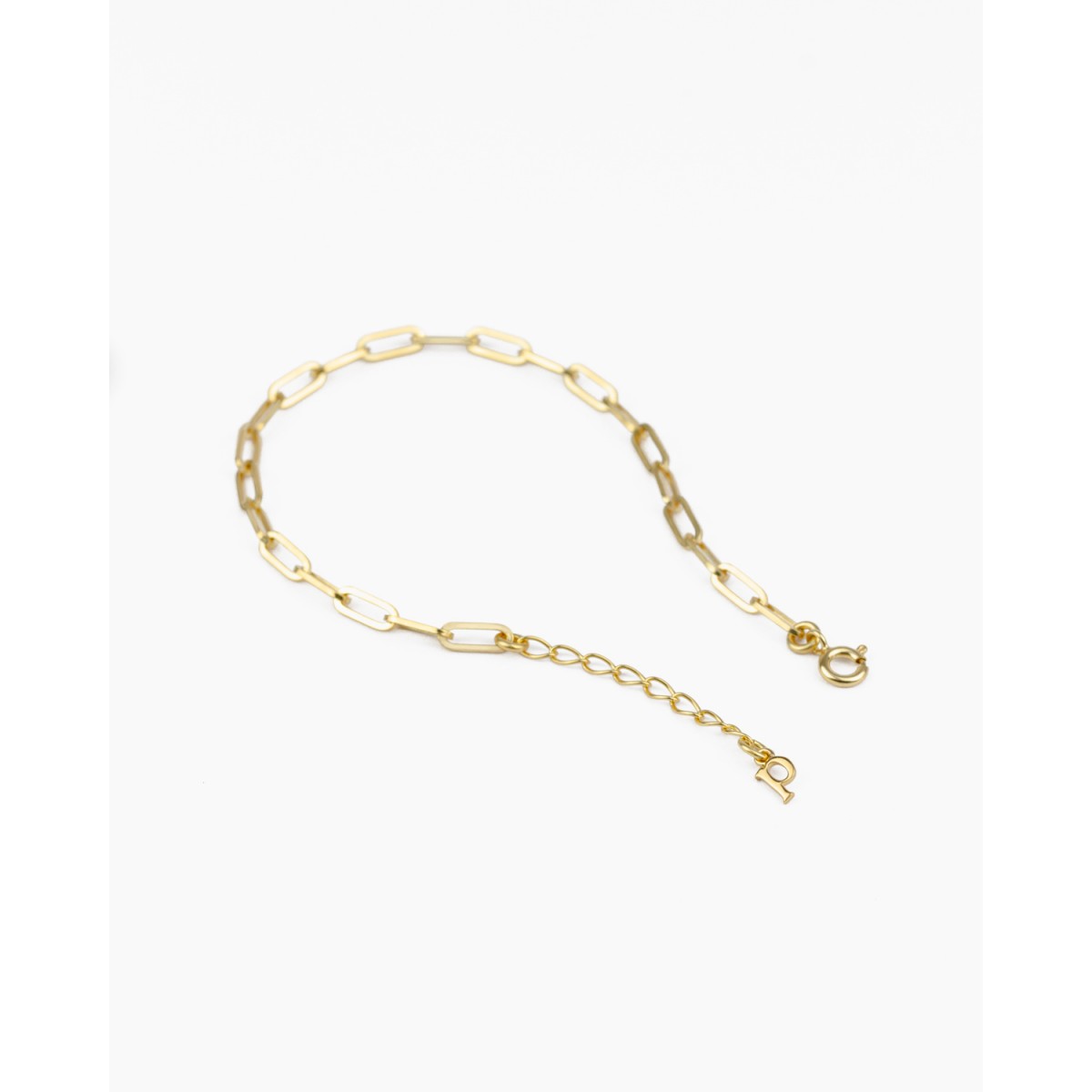 Flower Link Chain Bracelet | Armband aus Gold Vermeil mit Blume | Paeoni Colors