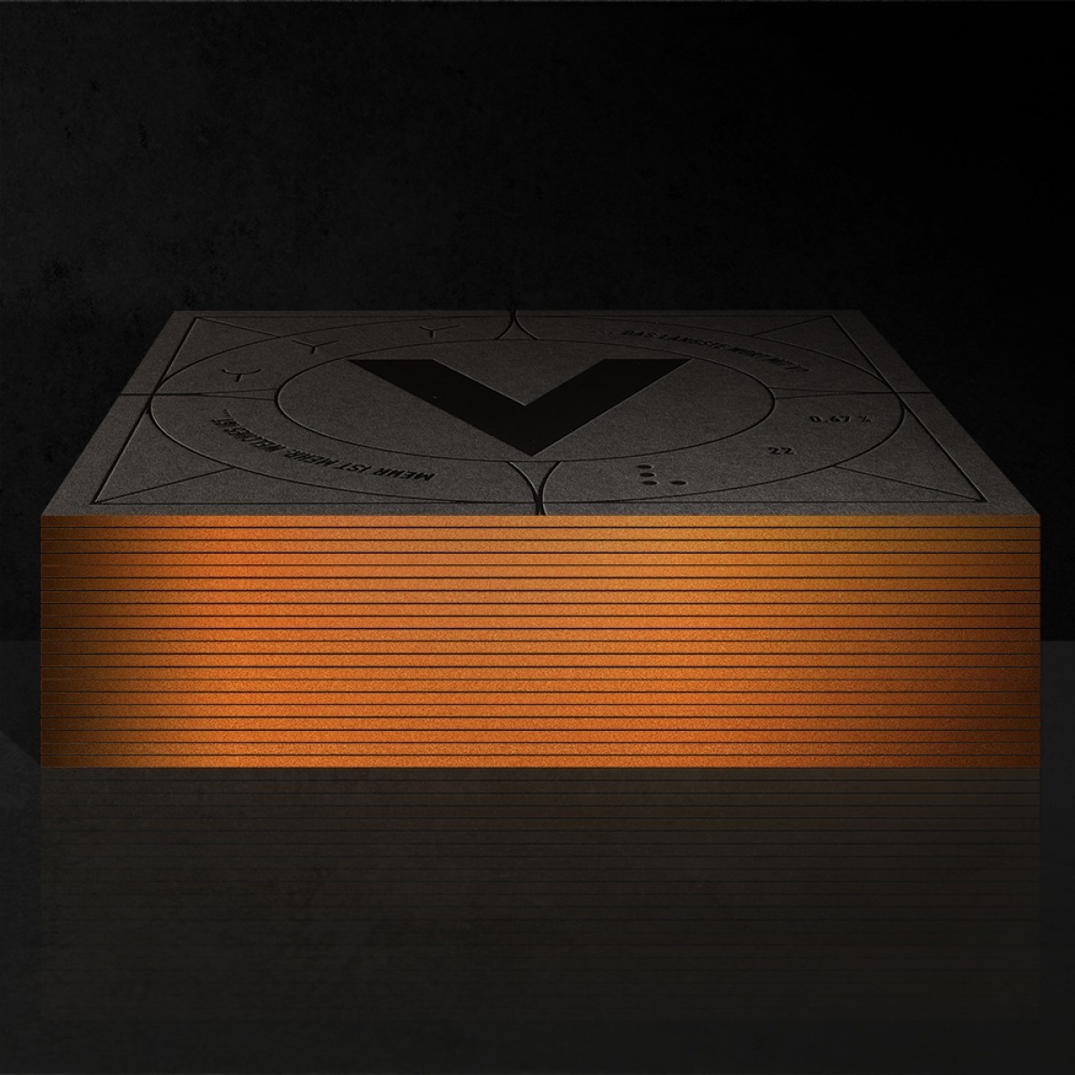 Untersetzer Letterdeckel Black Edition