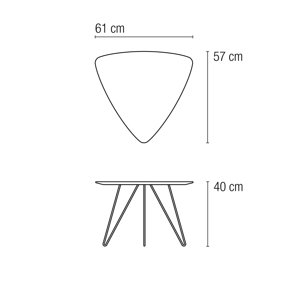 son of nils minimate triangle Beistelltisch