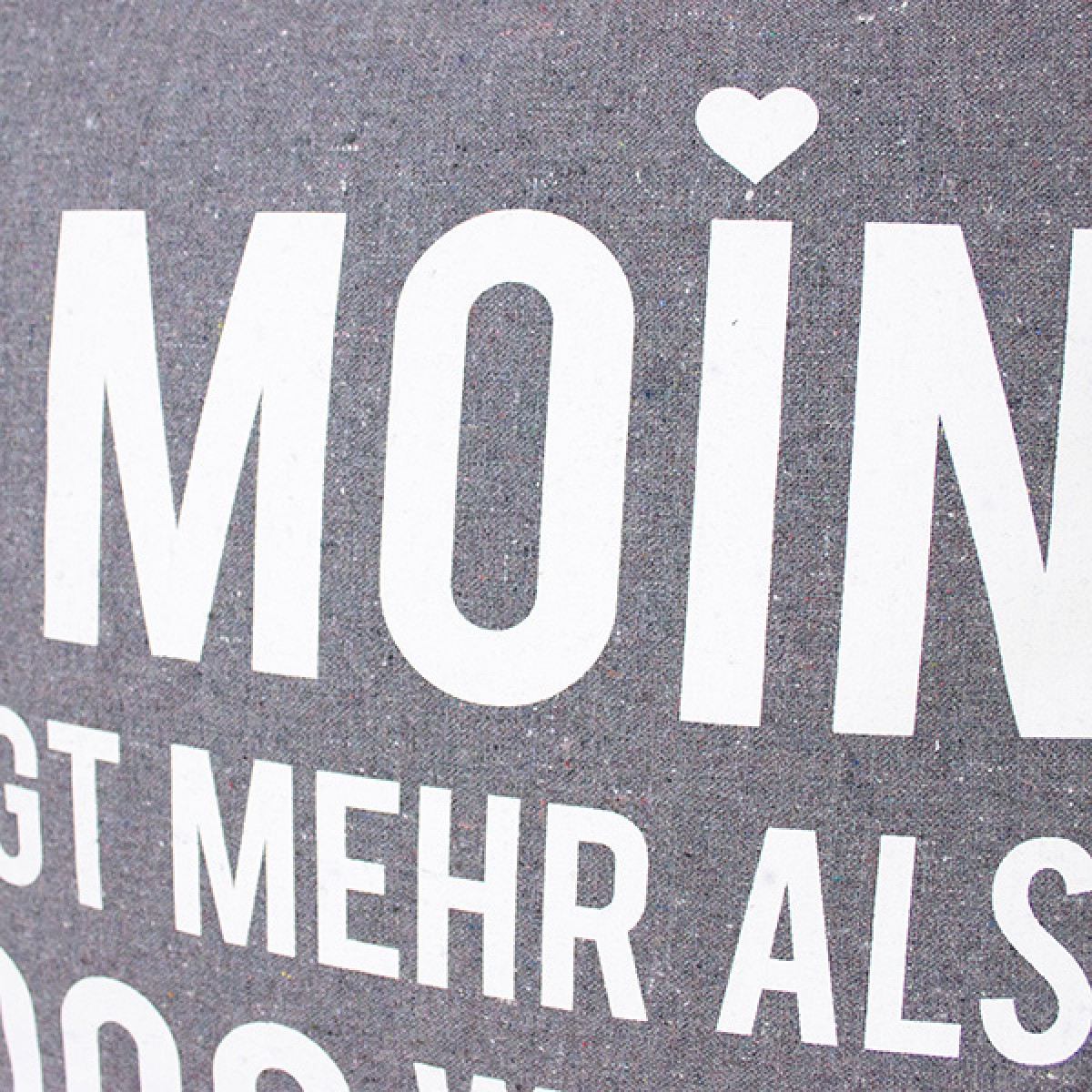 Bow & Hummingbird Kissenbezug "Ein Moin sagt mehr ..."