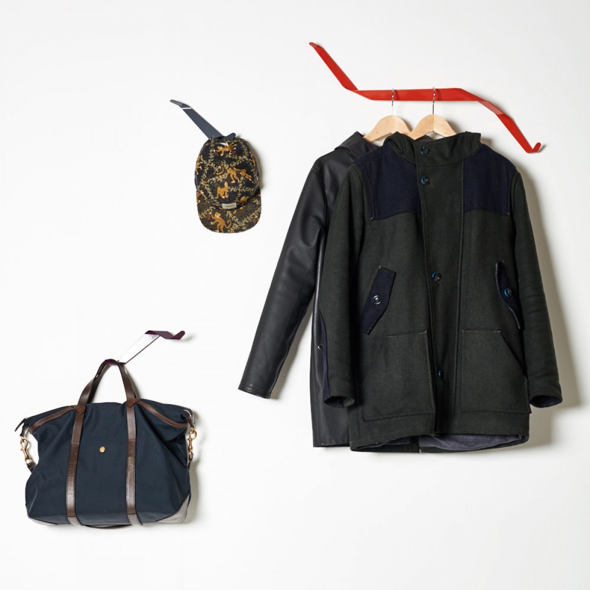 NEUVONFRISCH Bender Set N°4 - modulare Wandhaken-Garderobe