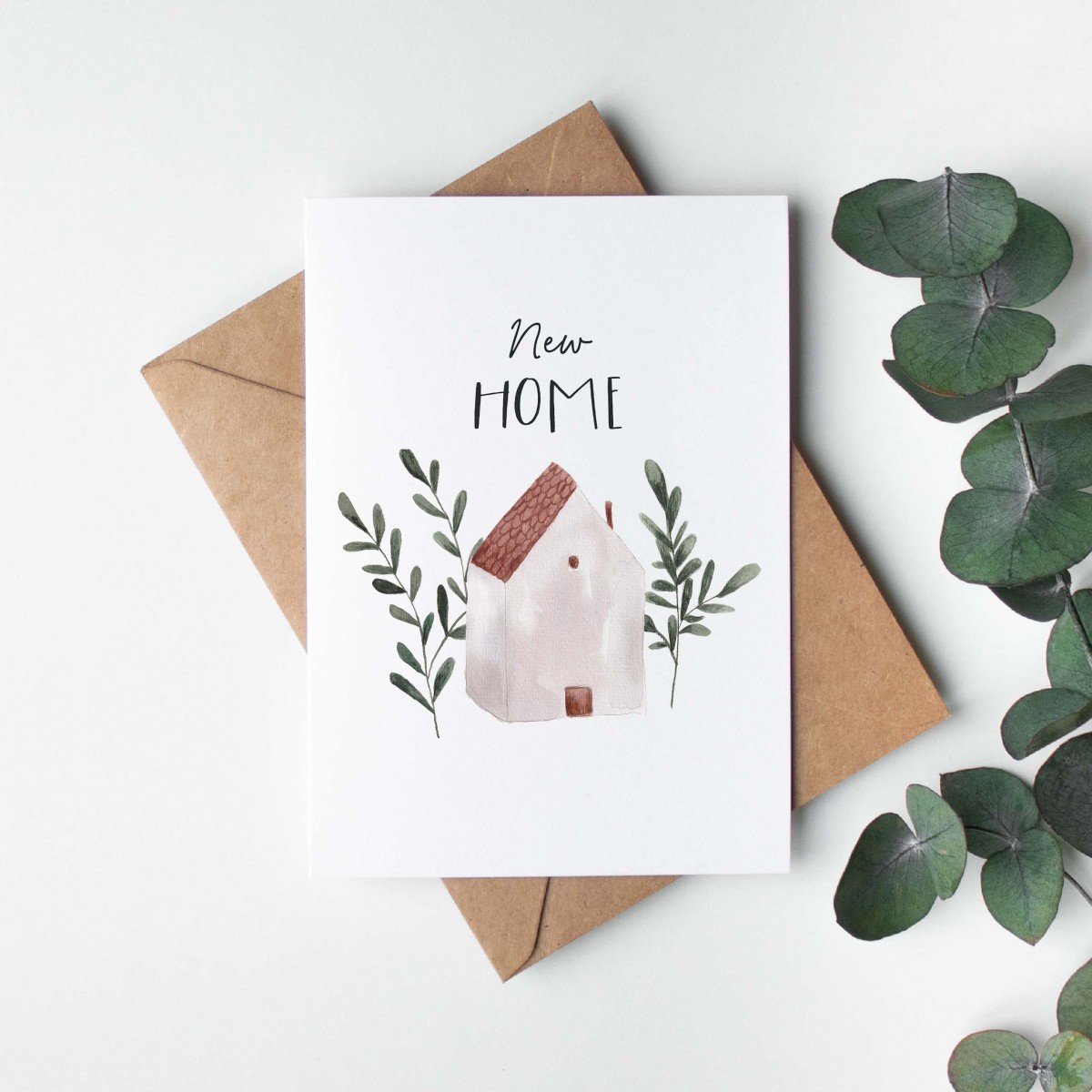 Paperlandscape | Faltkarte zum Umzug | "New Home" | Einweihungskarte