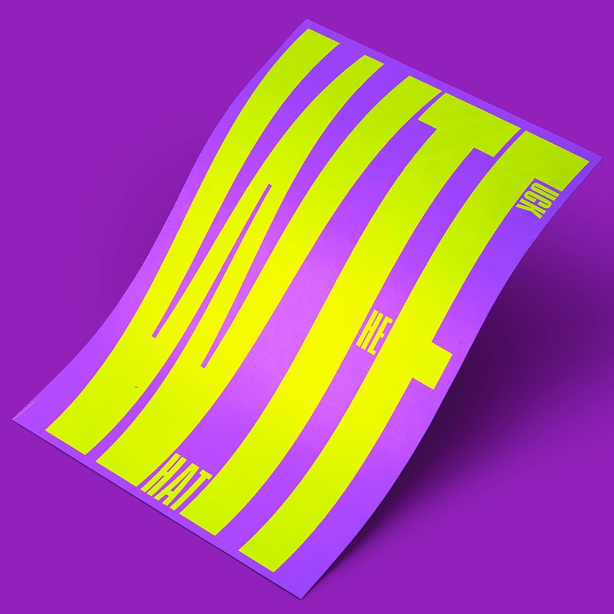 NEW PRINTS ON THE BLOCK / Plakat »WTF«