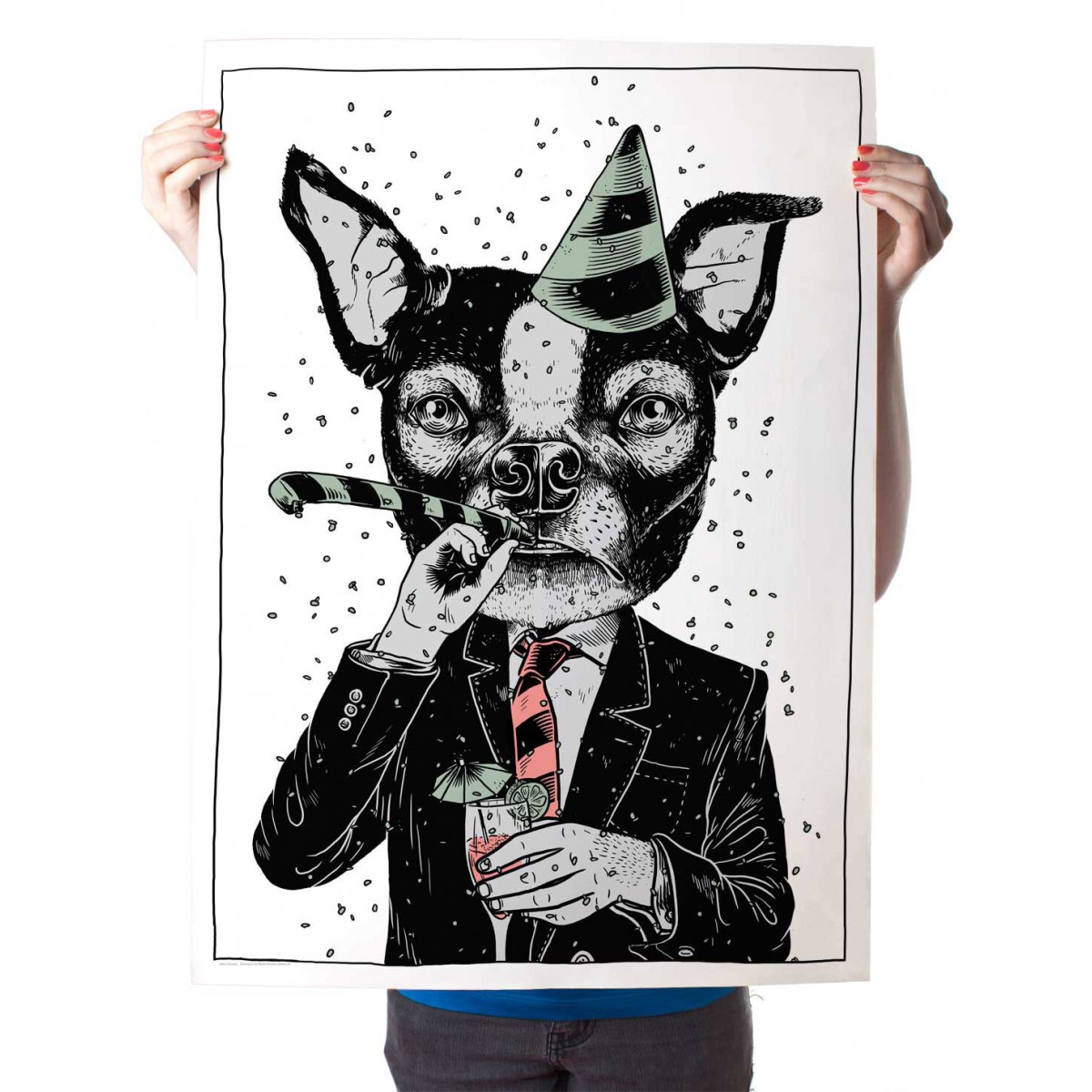 Martin Krusche – Poster »Partyanimal«, 50x70cm