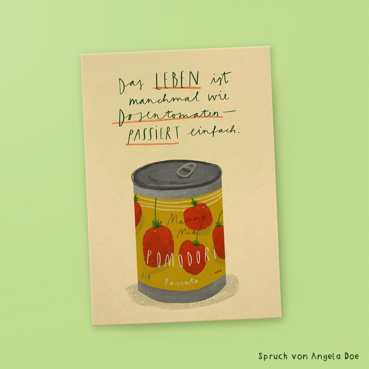franzizo Postkarte »Passiert«