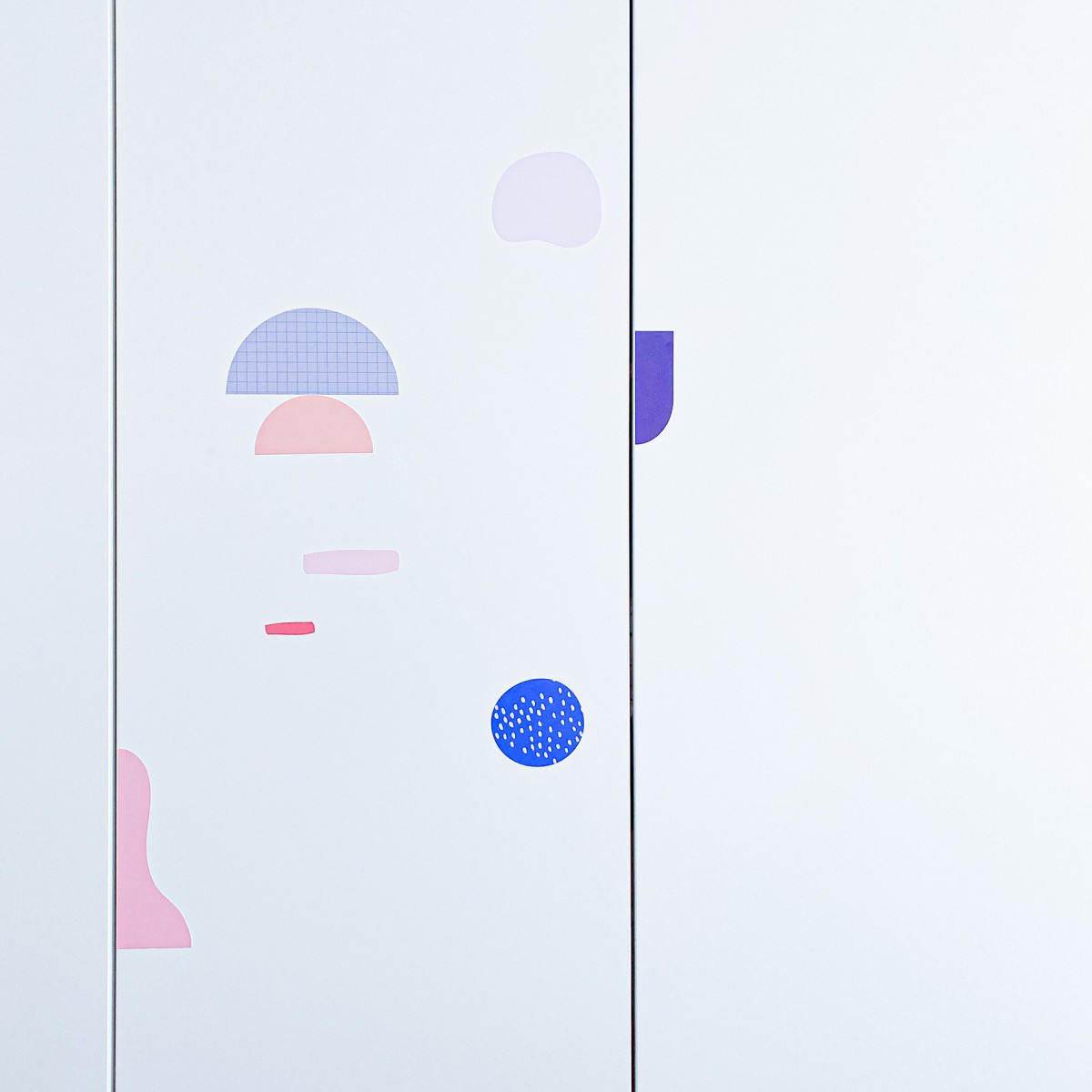 Pimpad Sticker Set "Shapes/Geo" (2 Bögen Aufkleber, umweltfreundlich, wiederverwendbar)