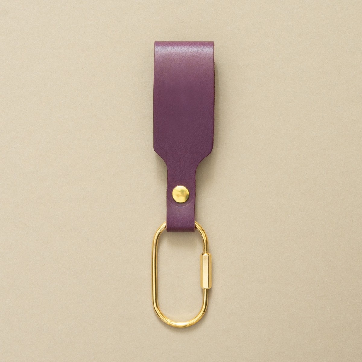 Schlüsselanhänger mit Karabiner – aus Premium Leder