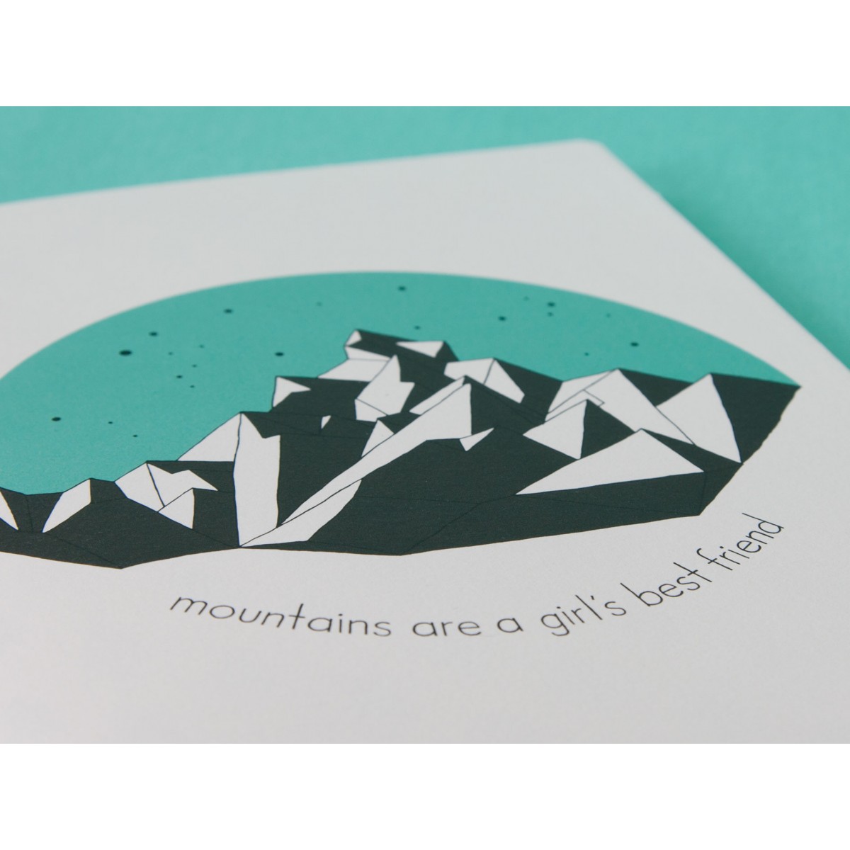 / Notizheft - A5 - mountains are a girl's best friend
