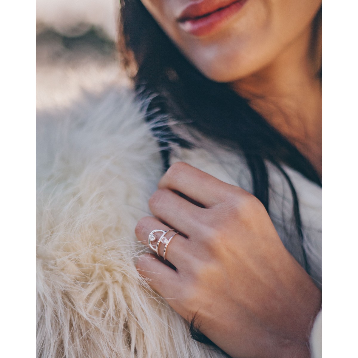 iloveblossom ICE DROP RING // gold