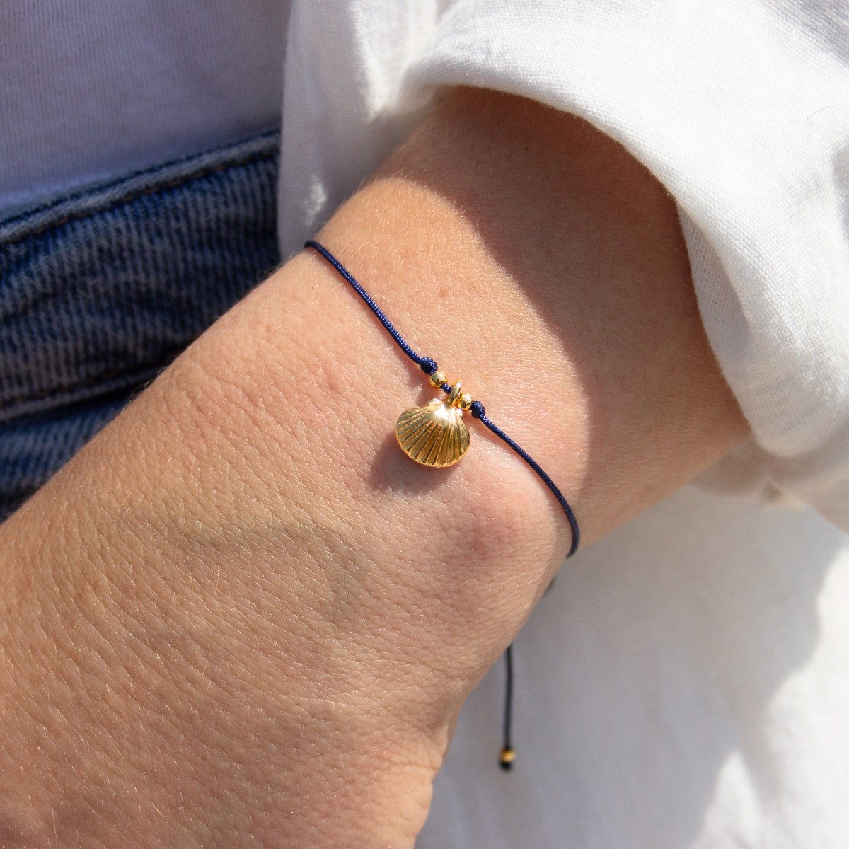 Armband auf Karte - Jakobsmuschel - Ein kleiner Gruß vom Meer