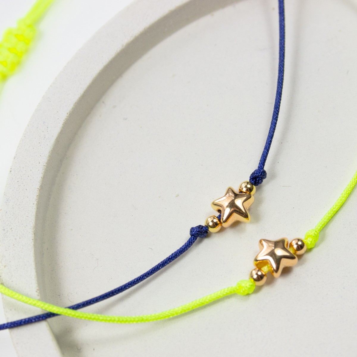 Armband auf Karte - Sterne - eins für dich, eins für mich