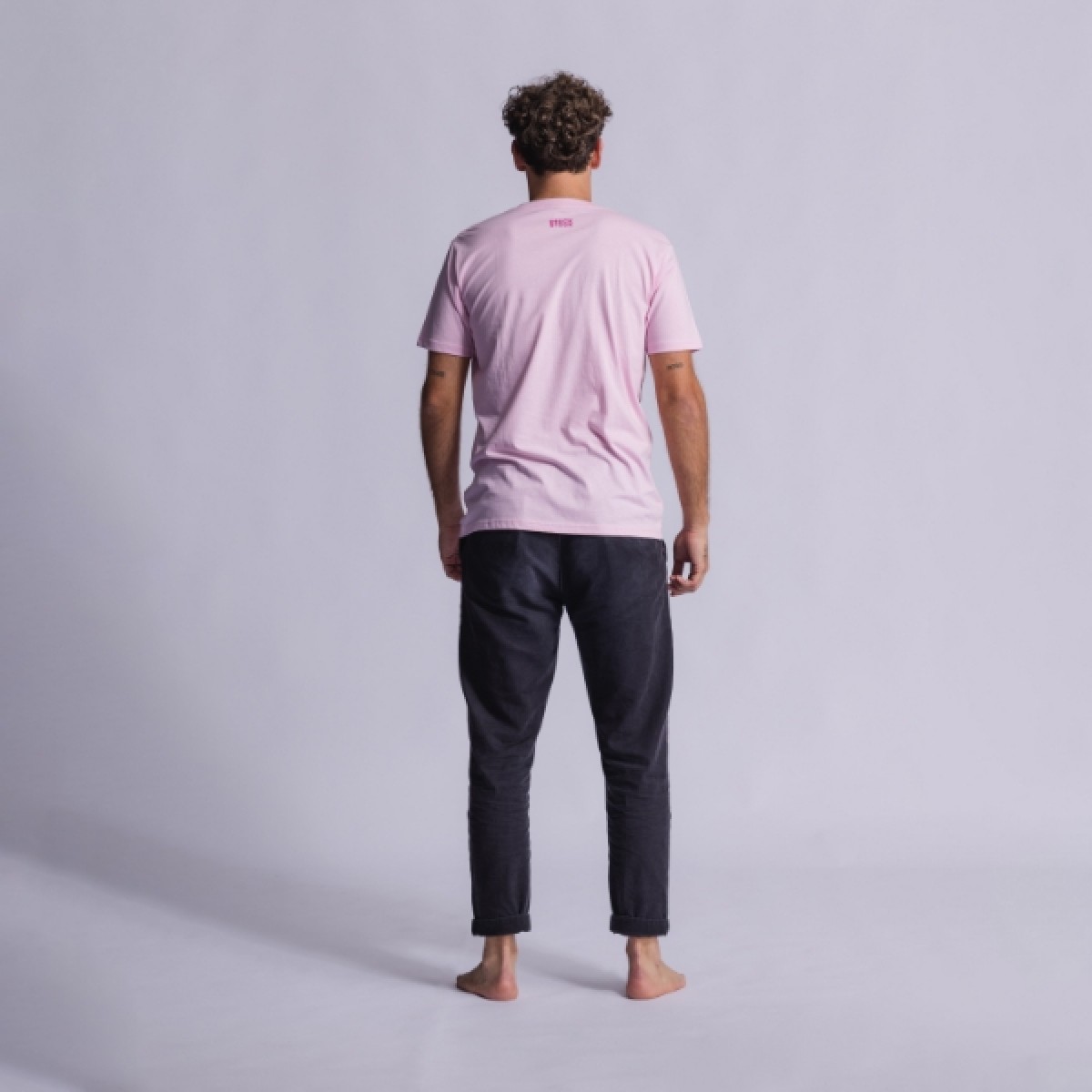 DRUCK STÜCK T-Shirt EINZELSTÜCK unisex Puderrosa