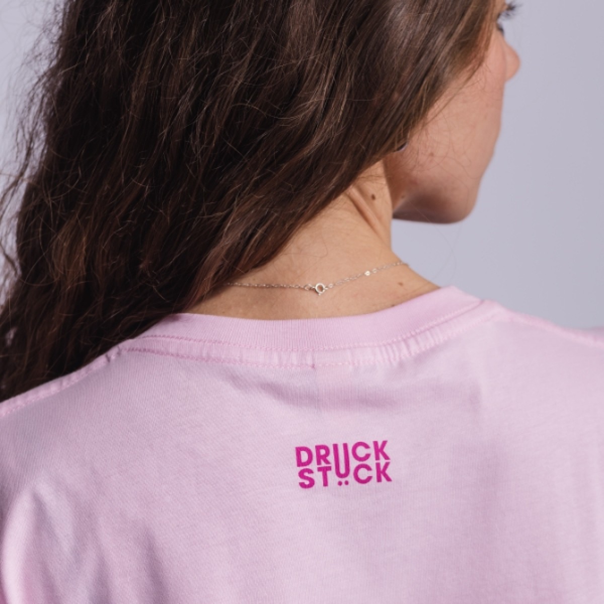 DRUCK STÜCK T-Shirt EINZELSTÜCK unisex Puderrosa