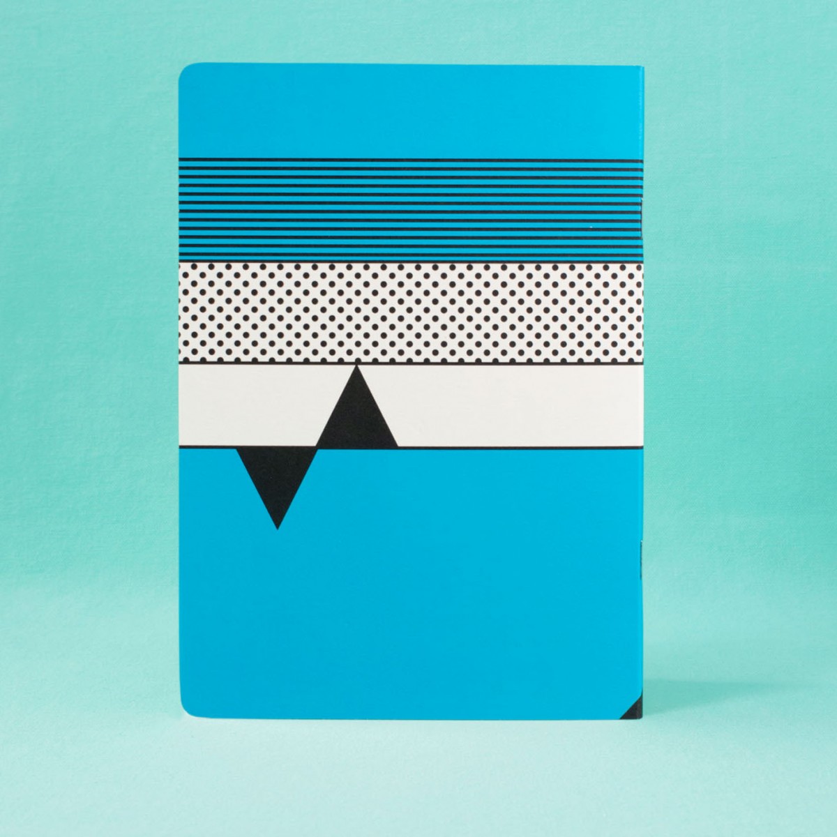 polypodium / Notizheft - A5 - I ♥ Memphis / blue