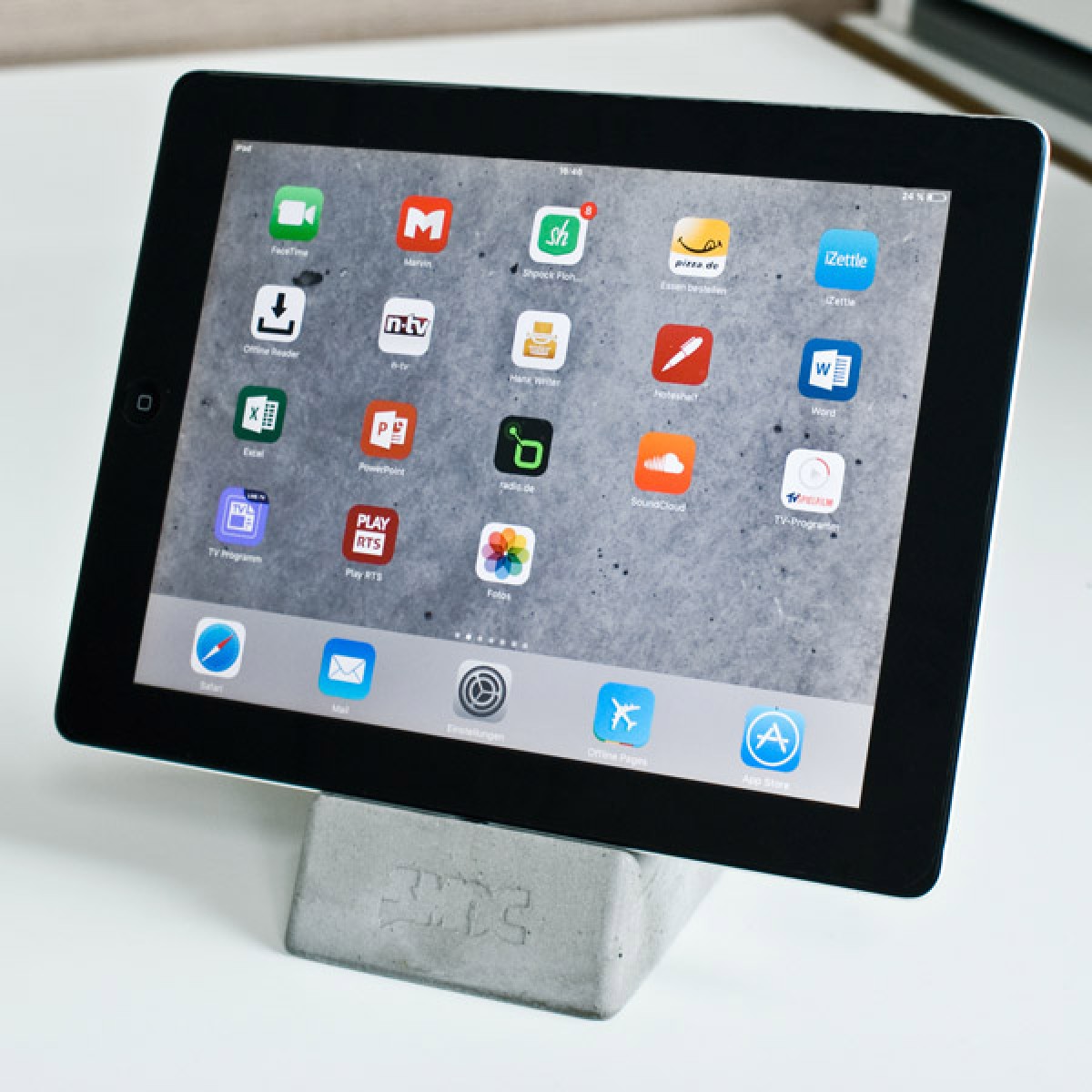 SMOC - Smartphone- und Tablethalter (Smartphonedock) - Mittelgrau
