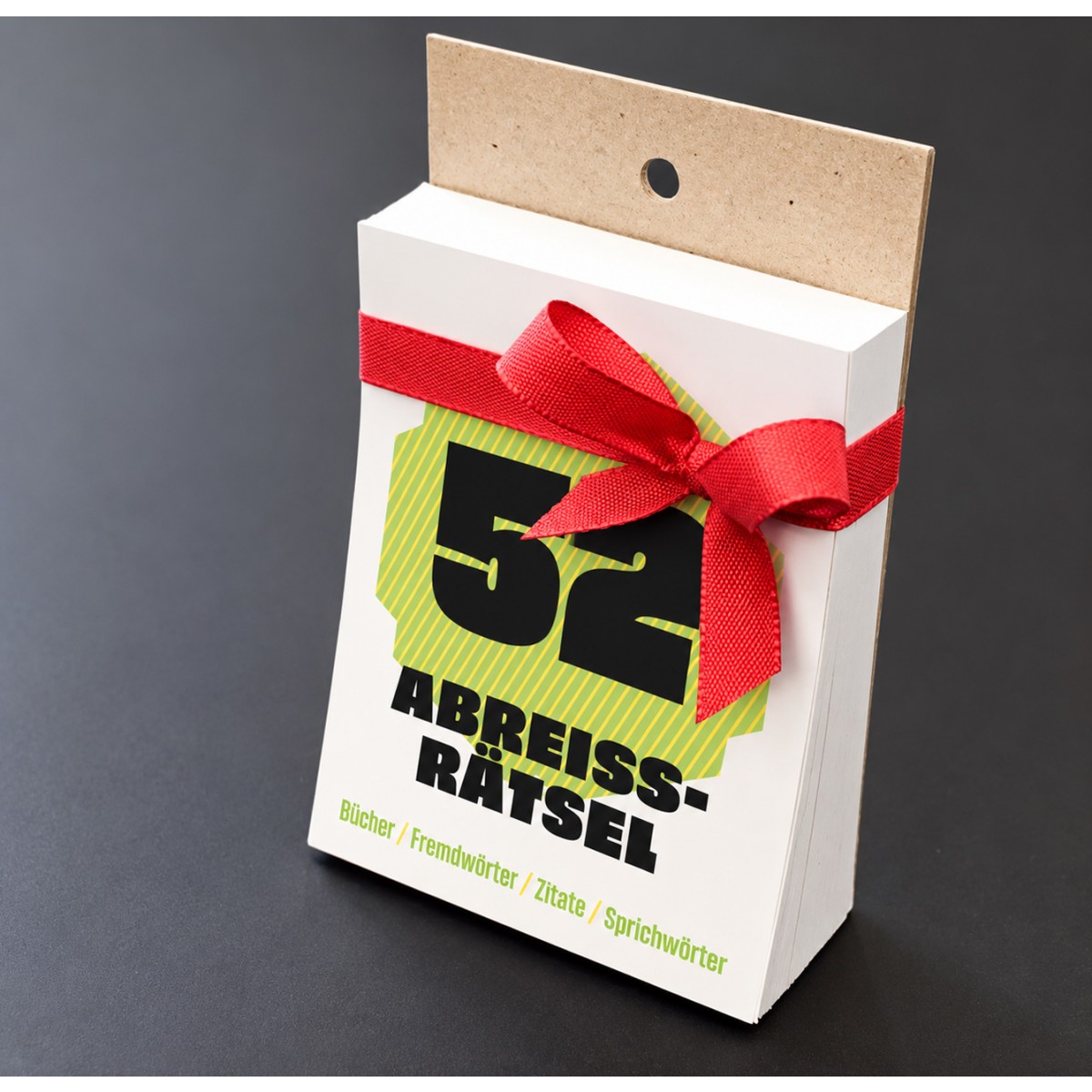 KNOBELBLOCK // 52 Rätsel: Bücher, Fremdwörter, Zitate, Sprichwörter – 52 Rätsel, Abreißkalender