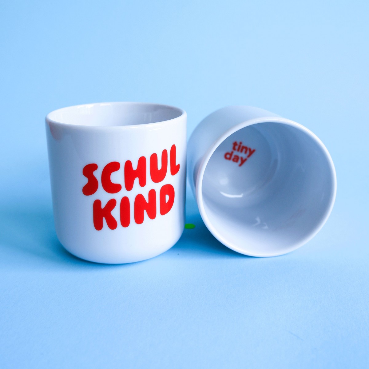 tinyday . Schulkind Becher Kinderbecher Tasse . rot