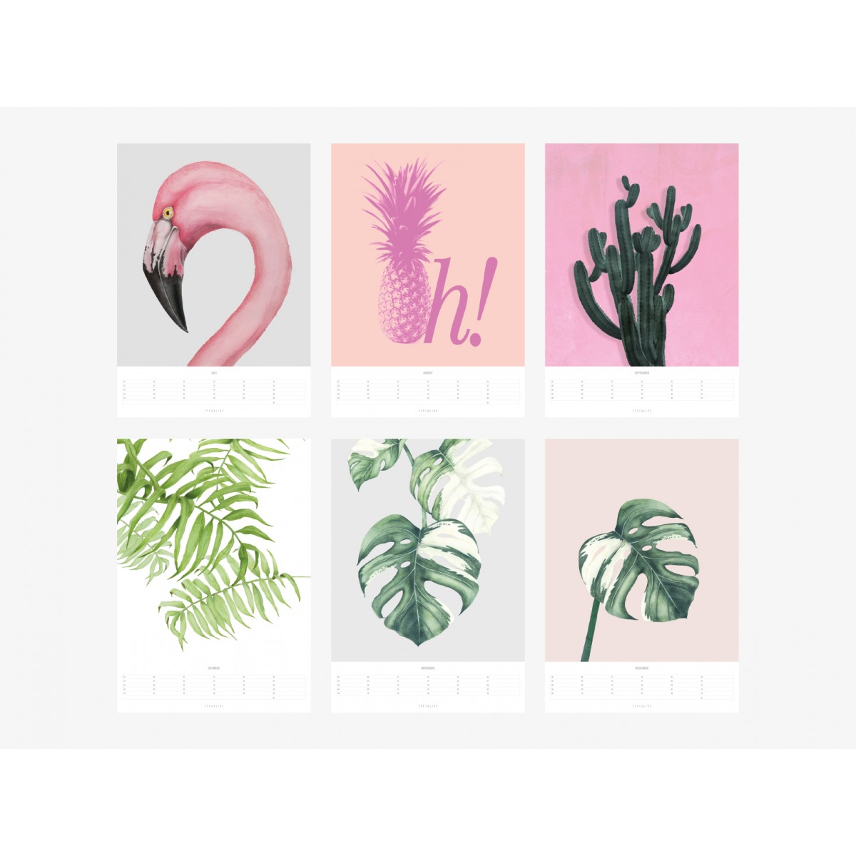 typealive / Wandkalender / Tropical
