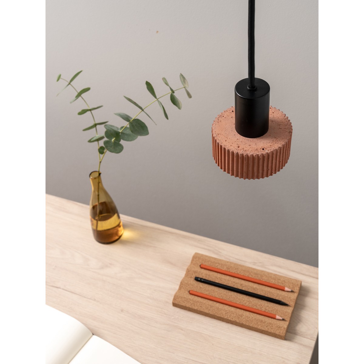 Hängelampe elegant – plissiert und farbenfroh [S5] 