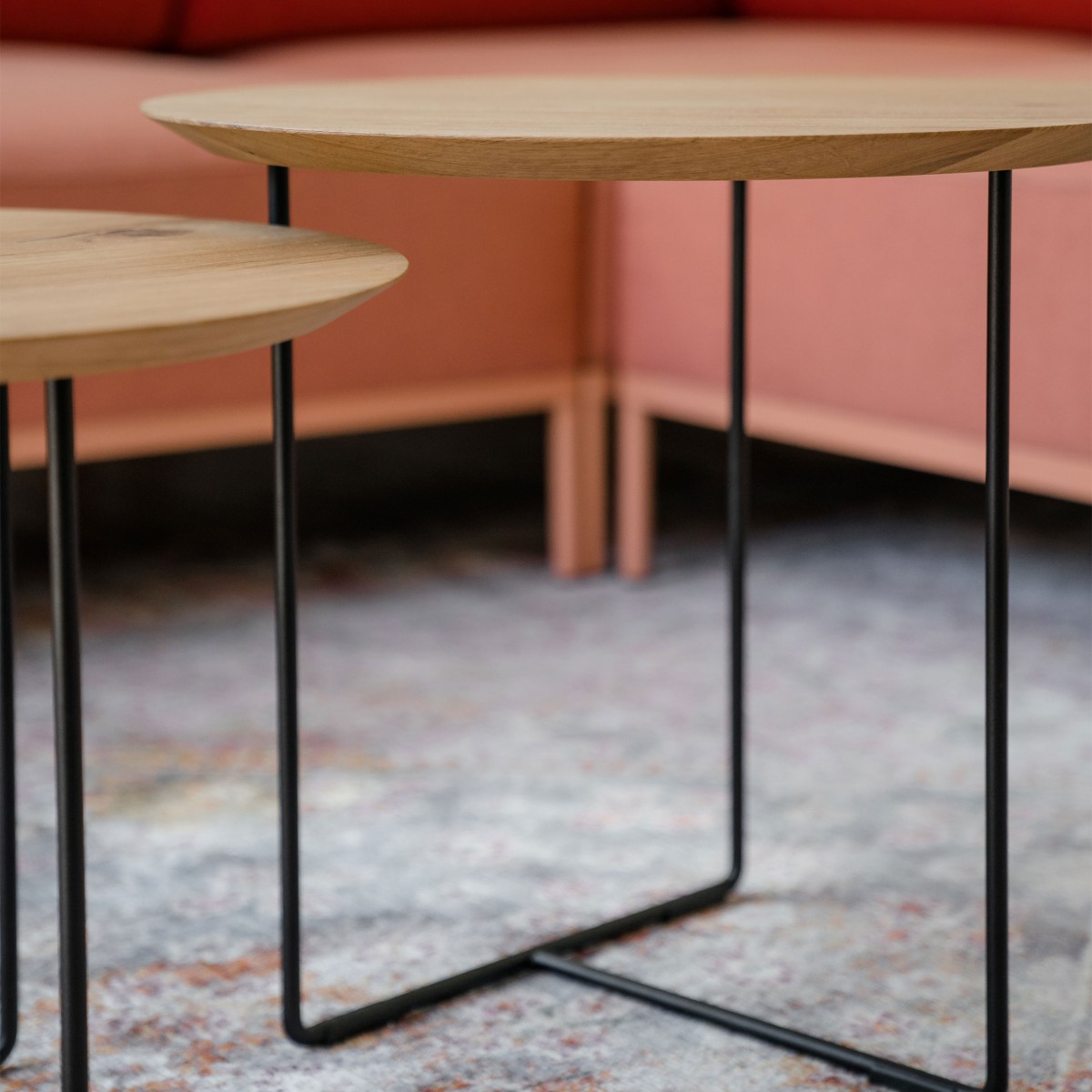 weld & co Beistelltisch Eiche 01 schwarz