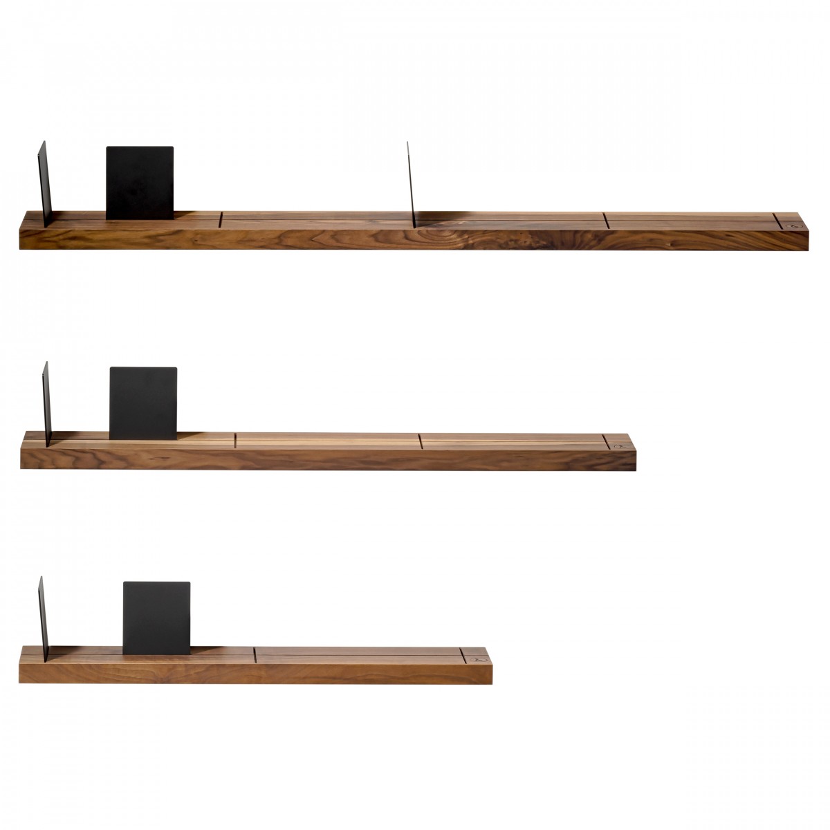 weld & co Wandregal Nussbaum 01 für massive Wände