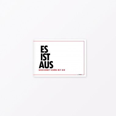 TYPOP Gutscheinheft "Es ist aus" für die FRAU mit 6 Gutscheinen