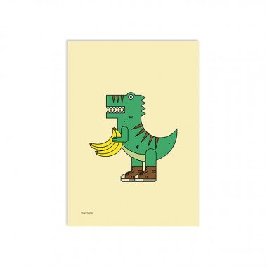 redfries veggiesaurus a3 – Kunstdruck DIN A3