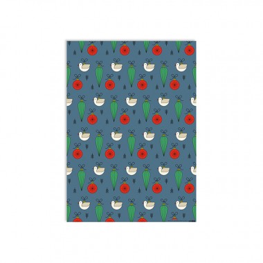 redfries wrap christmas ornaments – Geschenkpapier DIN B2, 3 Bögen