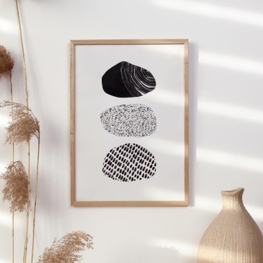 Paperlandscape | Kunstdruck "Gestapelte Felsen" | Poster Steine | abstrakte Natur | verschiedene Größen