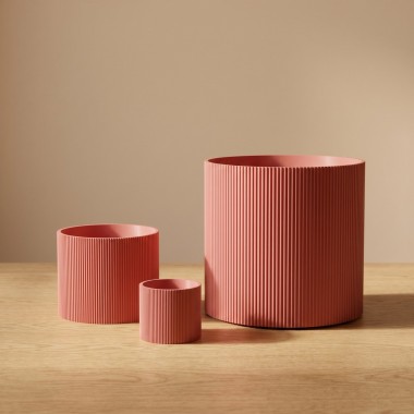 Lined Übertopf mittel – 3D-gedruckt