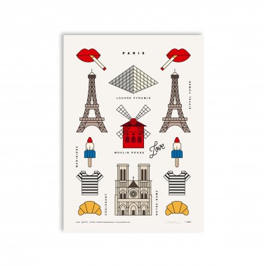 redfries paris a4 – Kunstdruck DIN A4