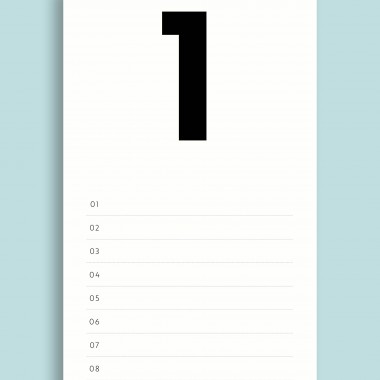 Geburtstagskalender Nr. 07/ immerwährend / frau rippe