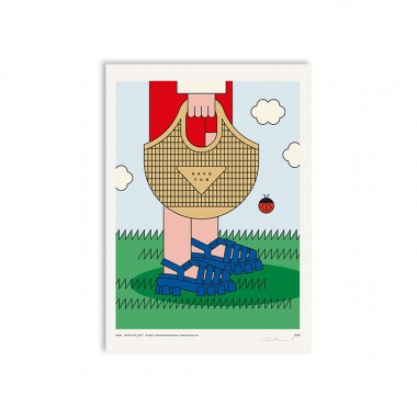 redfries material girl – Kunstdruck DIN A3