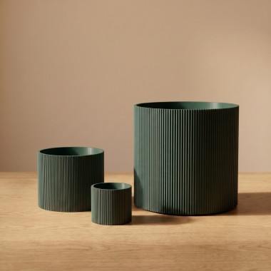 Lined Übertopf groß – 3D-gedruckt