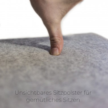 STADIG.stubenbank Design Sitzbank aus Holz mit Wollfilz